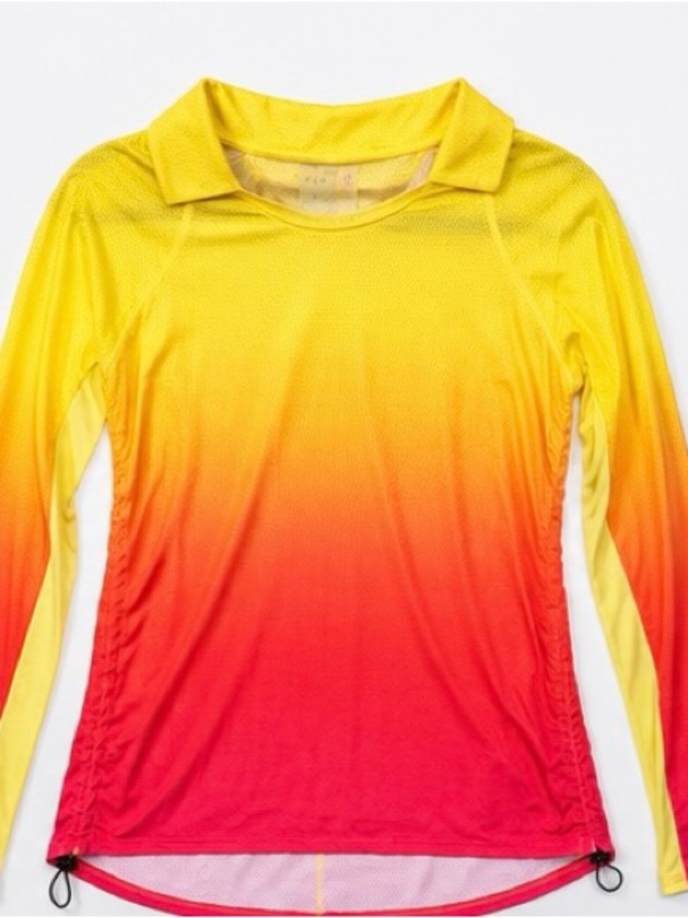 Lucky in Love Yellow to Red Ombre Long-Sleeve Performance Jersey